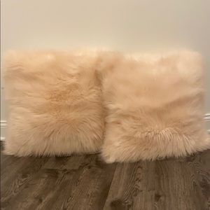 Faux Fur Pottery Barn Pillows